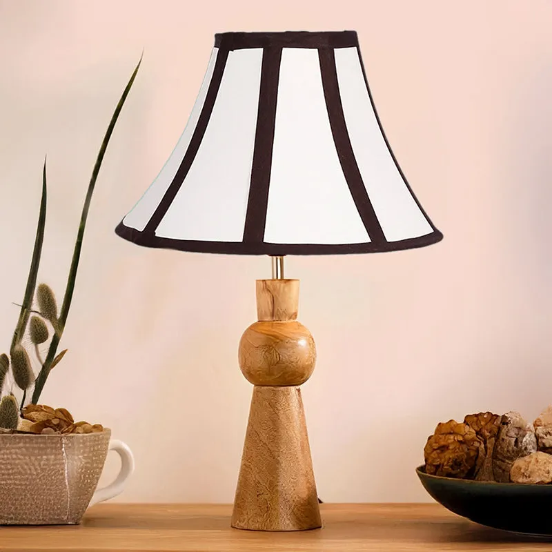 Angler Windsor Wooden Table Lamp - White,Black,Brown media 2