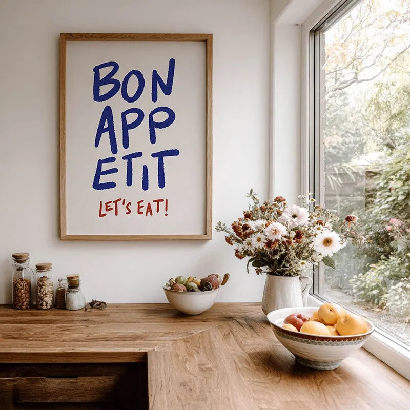 Bonappetit Archival Canvas Wall Art - Brown media 7