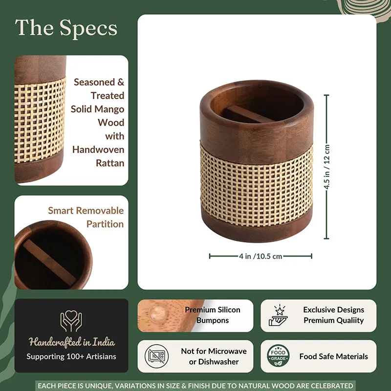 Kutora Wooden Cutlery Stand media 11
