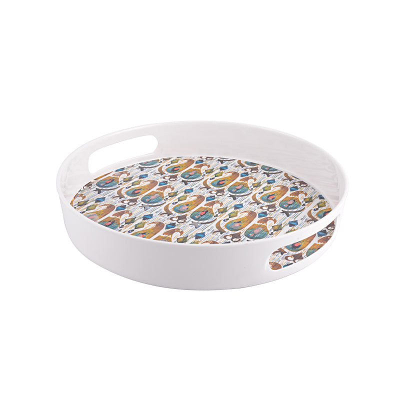 Ethnic Bazaar Round Serving Tray media 3