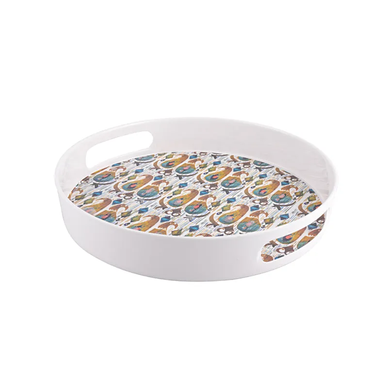 Ethnic Bazaar Round Serving Tray media 3