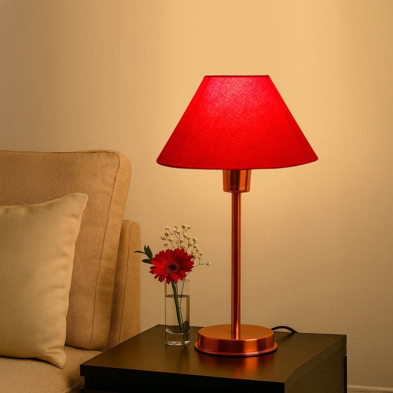 Kavira Klyo Metal Table Lamp - Red media 3