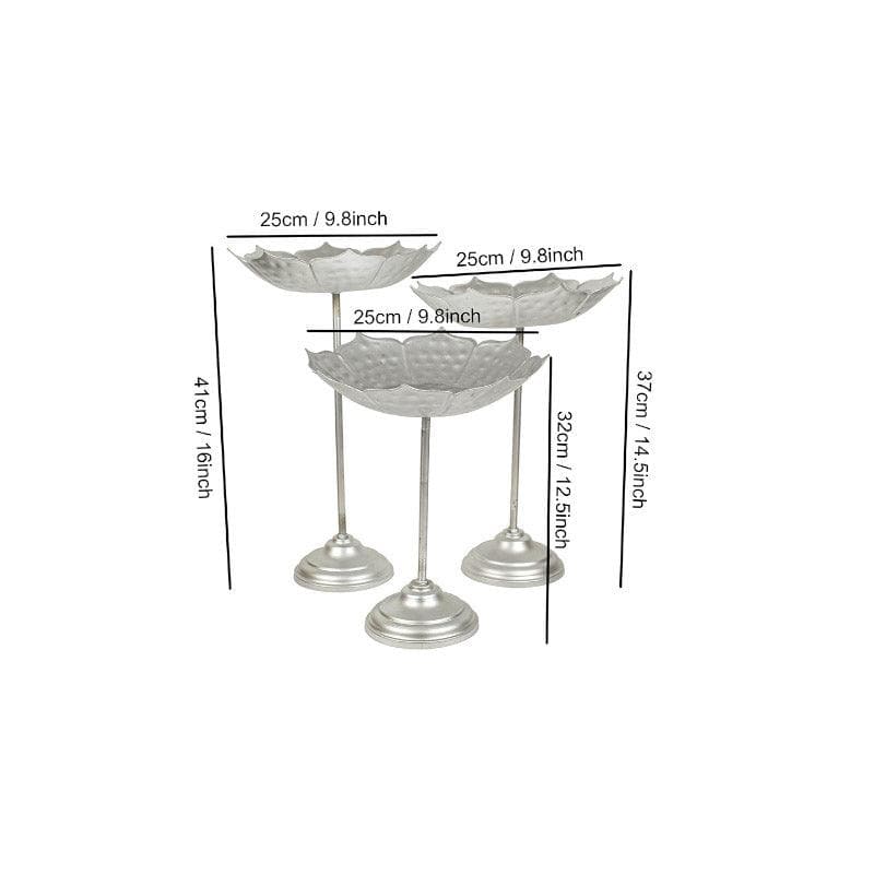 Lotus Urli With Stand - Set Of Three media 4