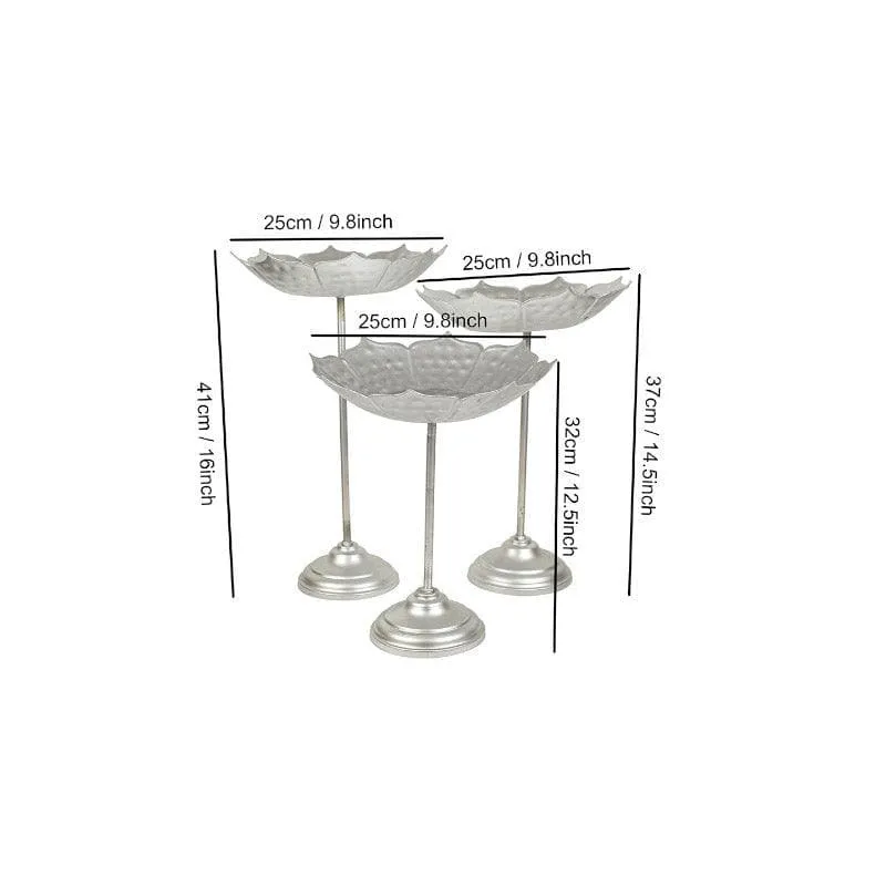 Lotus Urli With Stand - Set Of Three media 4