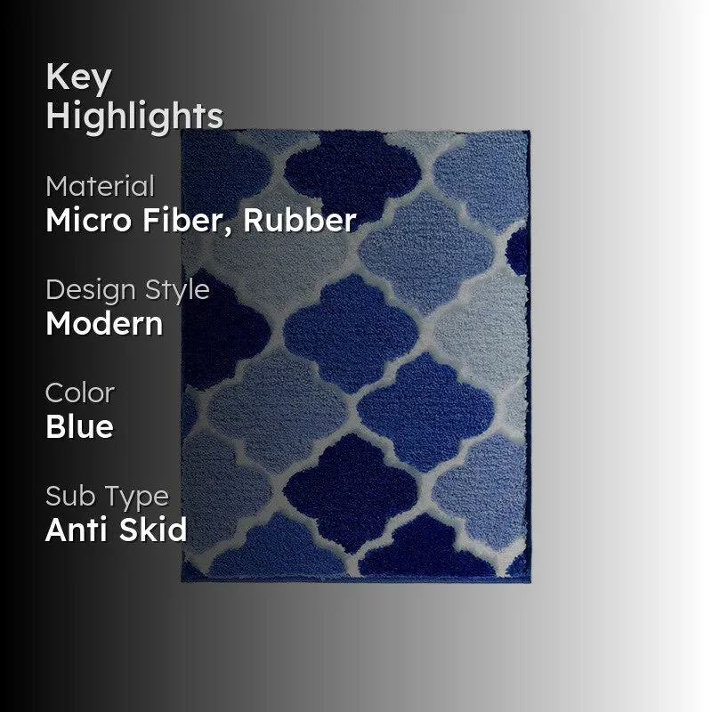Cobalt Ellipse Bathmat media 2