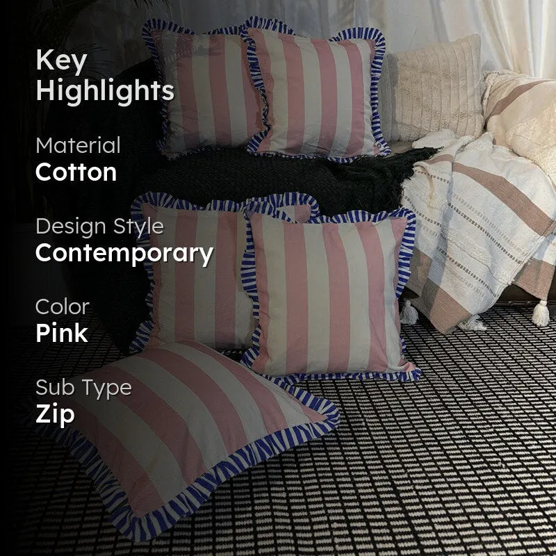 Stripe II Cushion Cover (Pink) - Set Of Five media 2