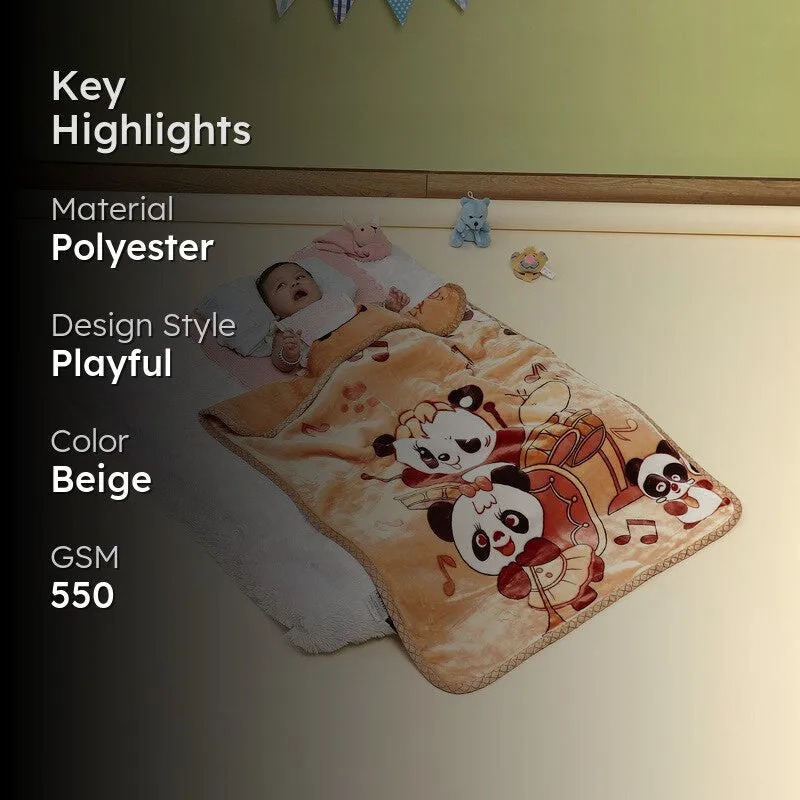 Monte Carlo Panda Melody Blanket - 550 GSM media 2