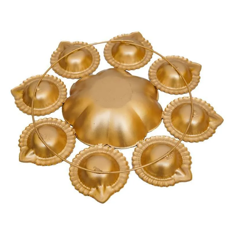 Ethnic Urli With Multiple Diya Holder media 5