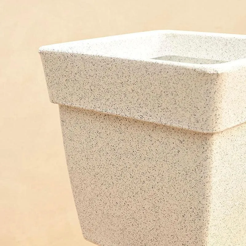 Ugaoo Barca Square Medium Planter - White media 4