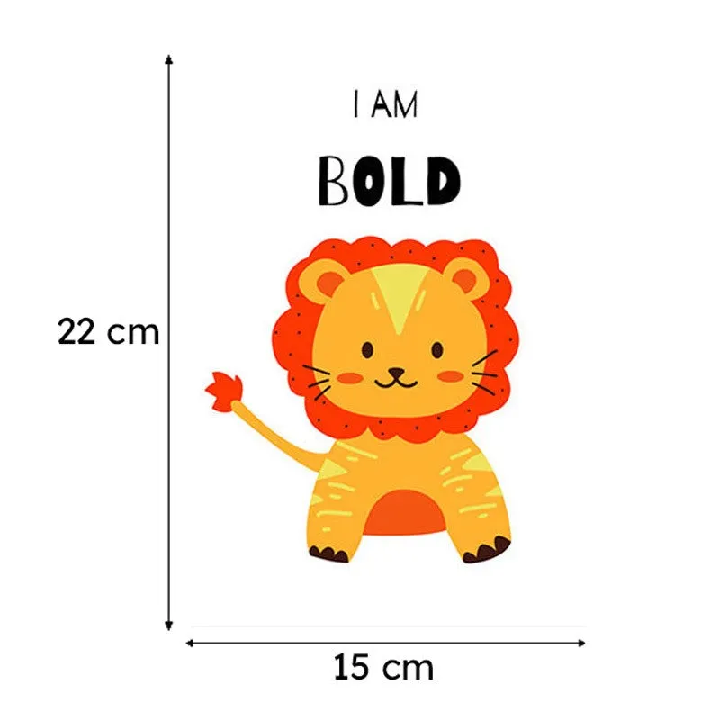 I Am Bold Leo Wall Poster  - Set Of Twelve media 7