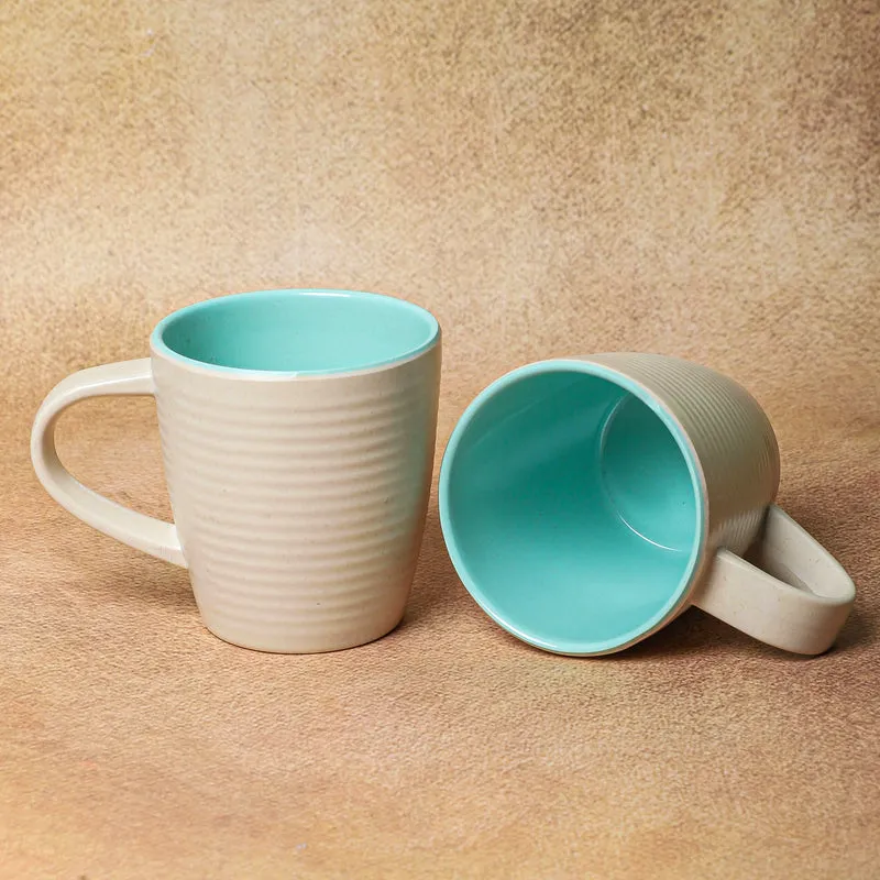Brew Melamine Coffee Mug (250 mL Each/Beige) - Set of Two media 4
