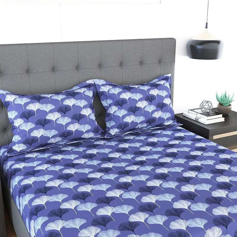 Floret Symphony Floral Cotton Bedsheet - 144 TC media 1