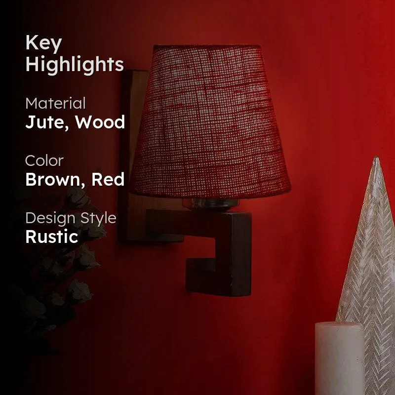 Royal Conical Wooden Wall Lamp media 2