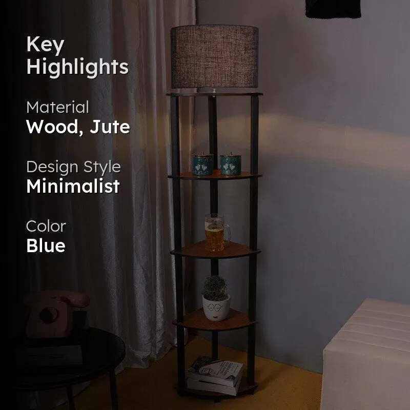 Cylindra Shimmer Floor Lamp (Blue) media 2