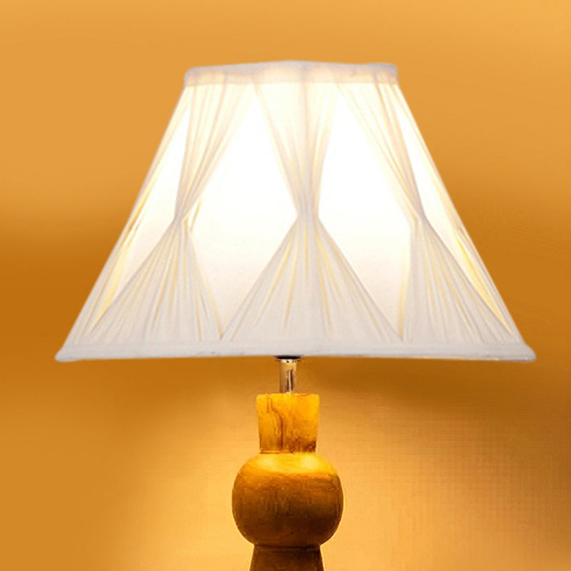 Angler Loft Wooden Table Lamp - Ivory,Brown media 4