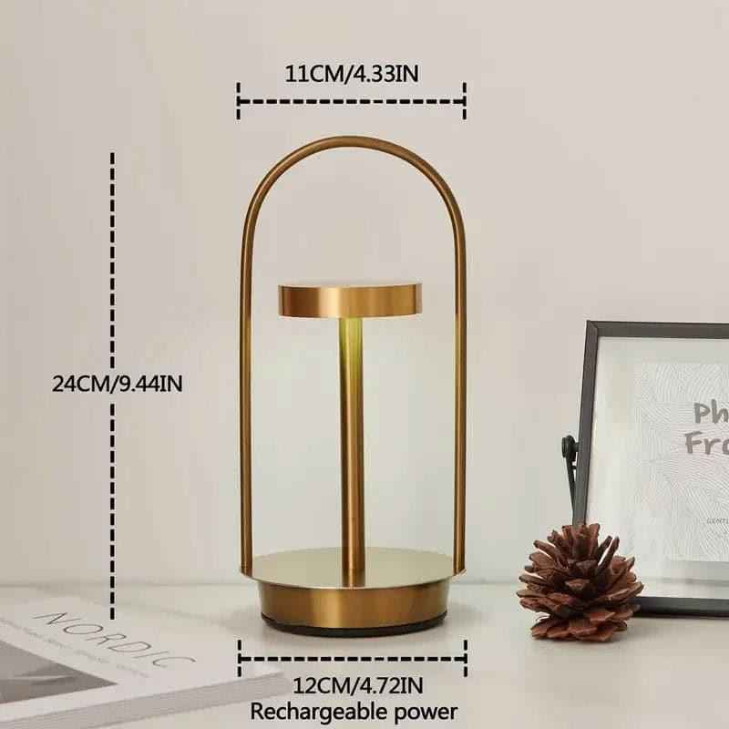 Koracha LED Metal Table Lamp - Gold media 4