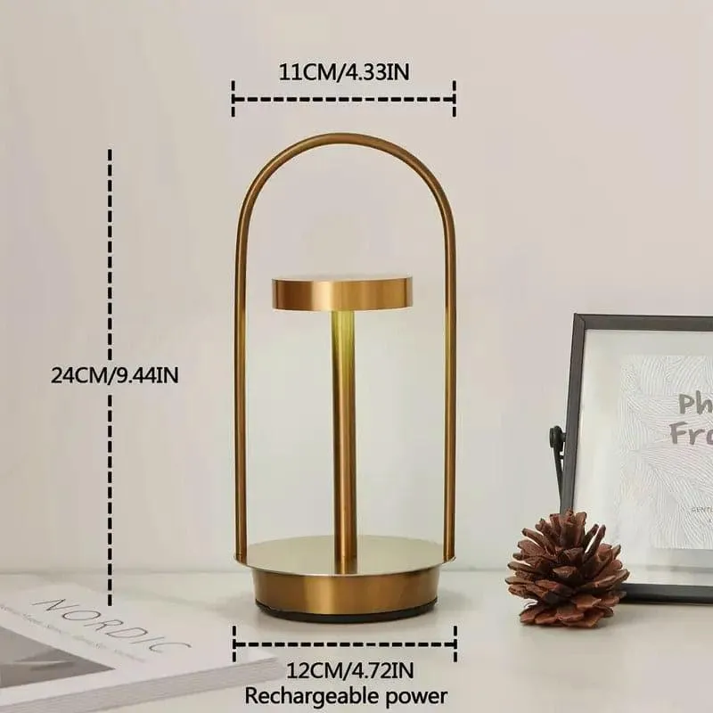 Koracha LED Metal Table Lamp - Gold media 4