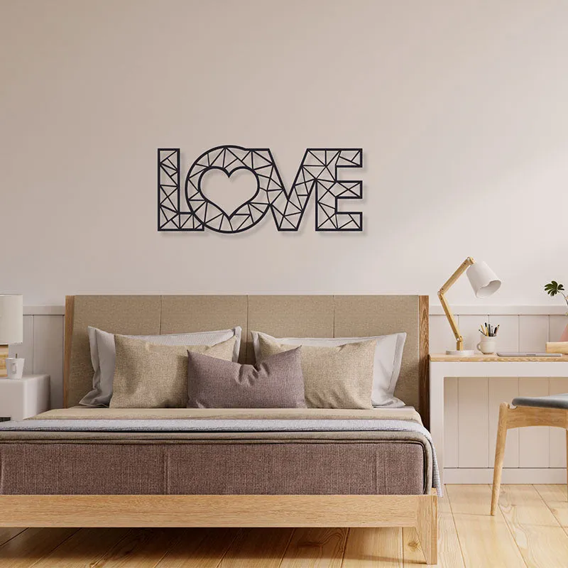 Love Fill Black Iron Wall Accent media 1