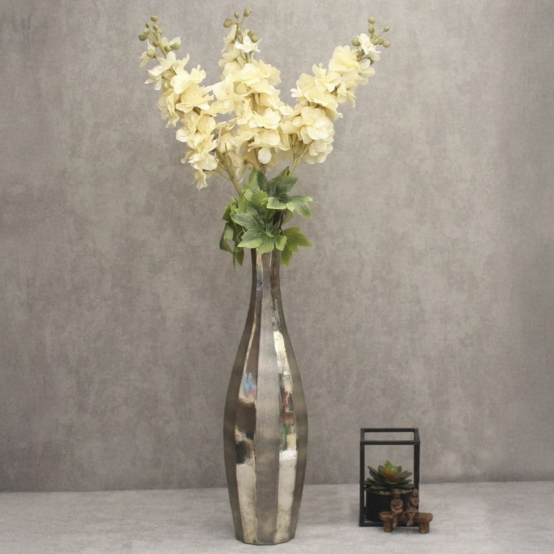 Real Look Artificial Delphinium Flower Stick (Cream) - Set of Three media 3