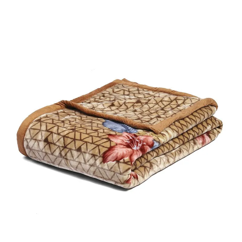 Monte Carlo Floral Fusion Blanket - 800 GSM media 6