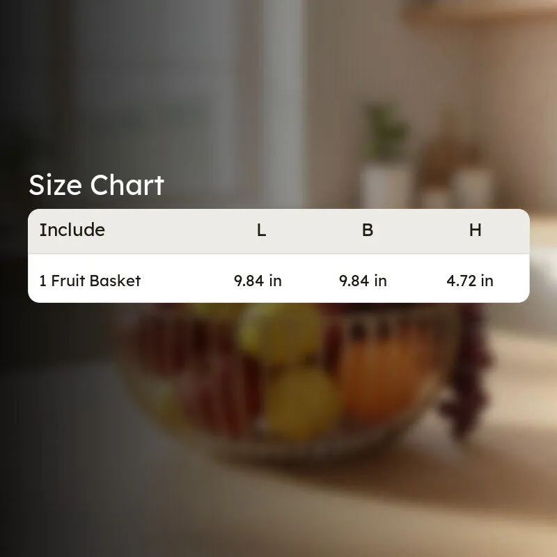 Alloy Fruit Basket - Gold media 6