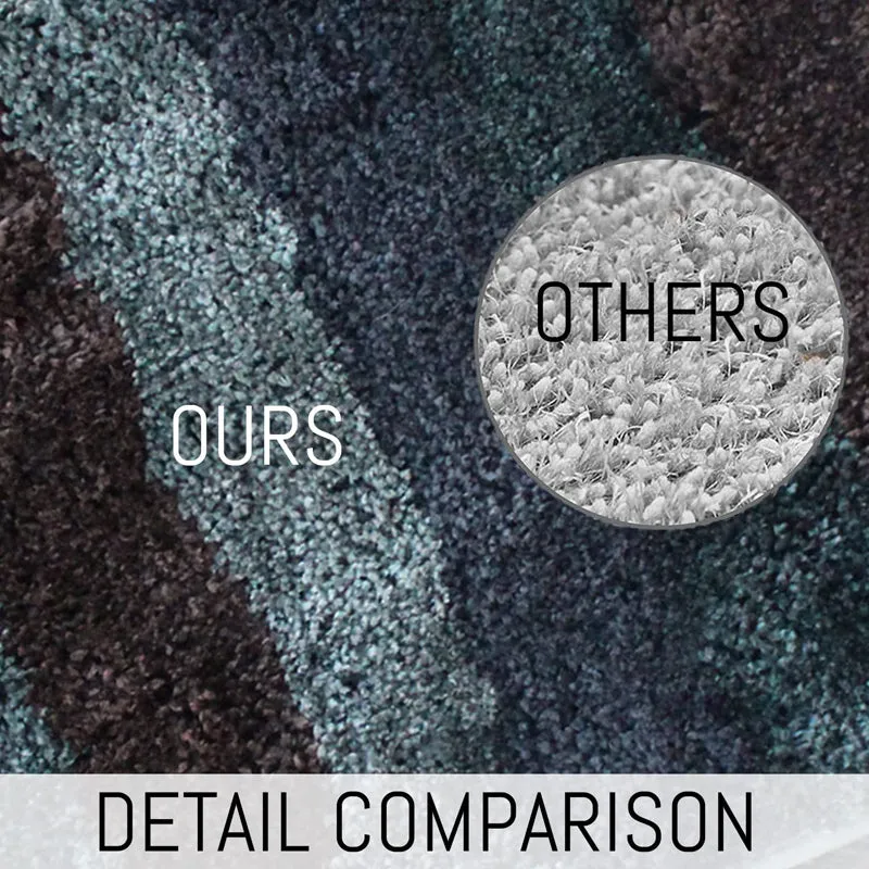 Jericho Luxe Micro Fiber Runner Rug - Green, Grey media 4
