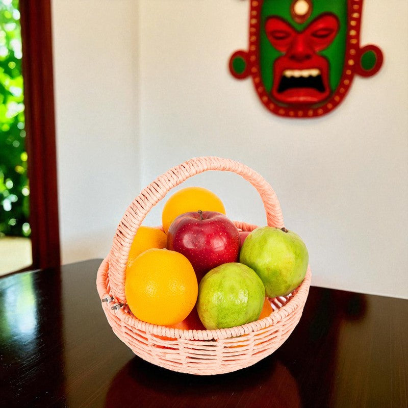 Royal Meadow (Raffia,Metal) Fruit Basket media 4
