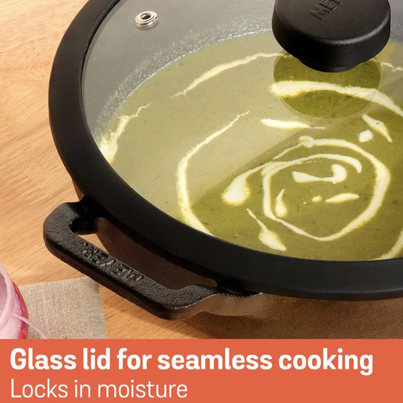 Meyer Cast Iron Kadhai with Lid - 3000 mL media 7