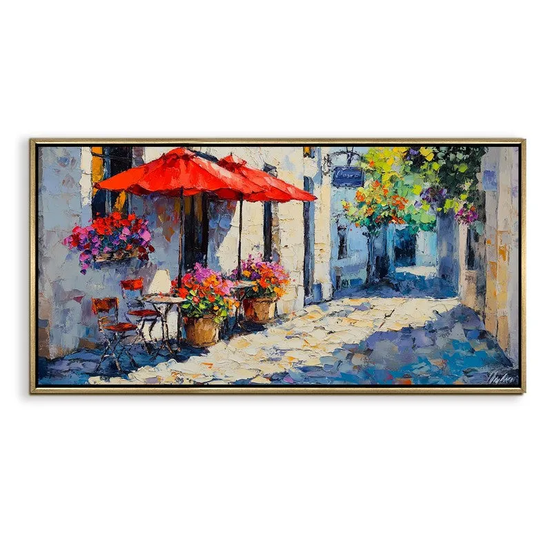 Parasol Canvas Wall Painting With Frame media 3