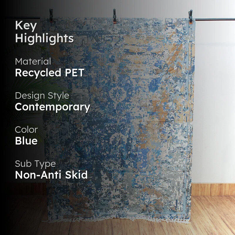 Devadi Abstract Recycled PET Recycled PET Dhurries media 2