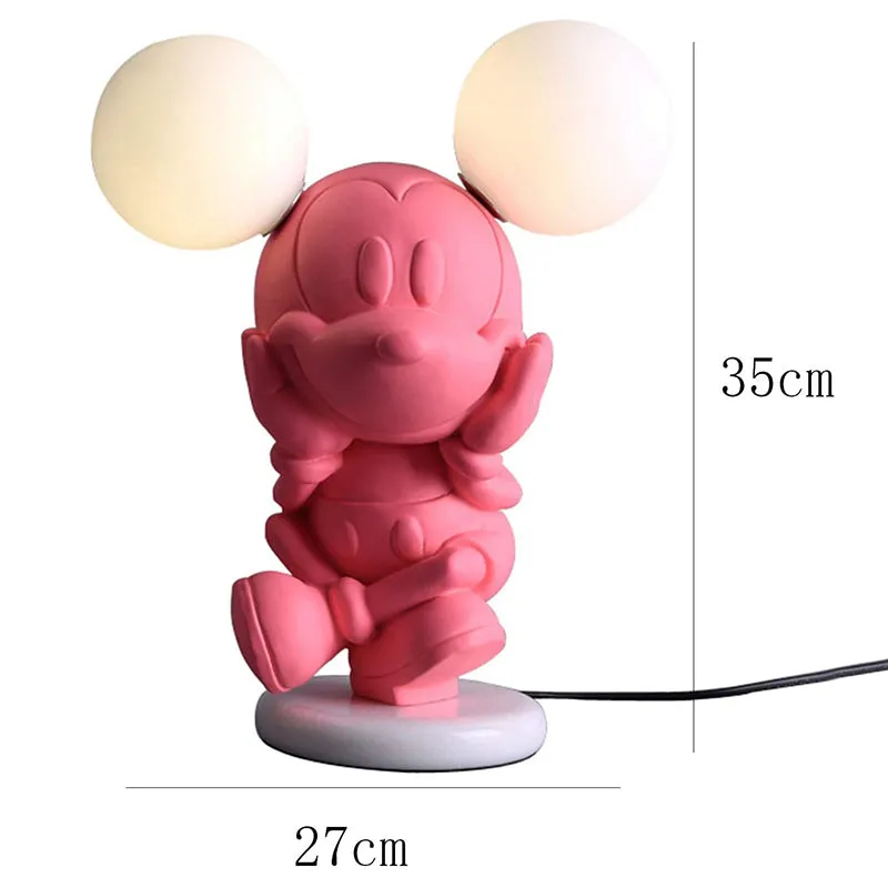 Mickey Mouse Resin Table Lamp - Pink media 6