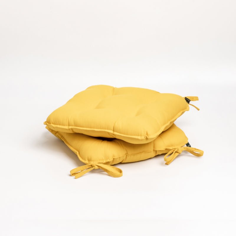 Sylvia Chair Pad (Mustard Yellow) - Set Of Two media 4