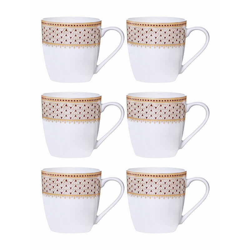 Sonaki Juane Ethnic Bone China Tea Cup (180 mL Each) - Set Of Six media 4