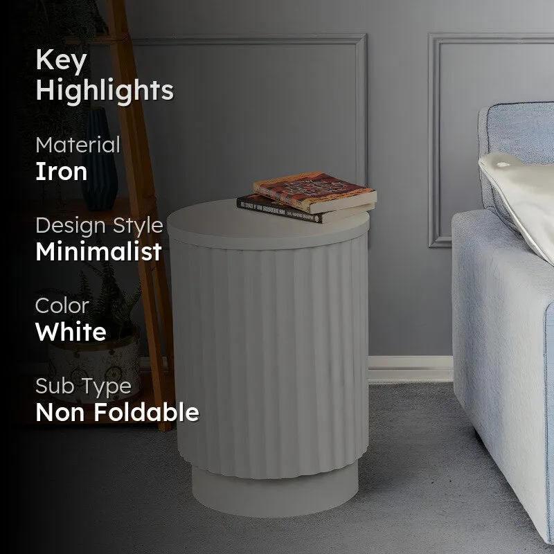 Cynaro Side Table - White media 2