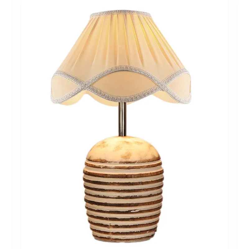 Aurivelle Cotton Table Lamp - White media 7