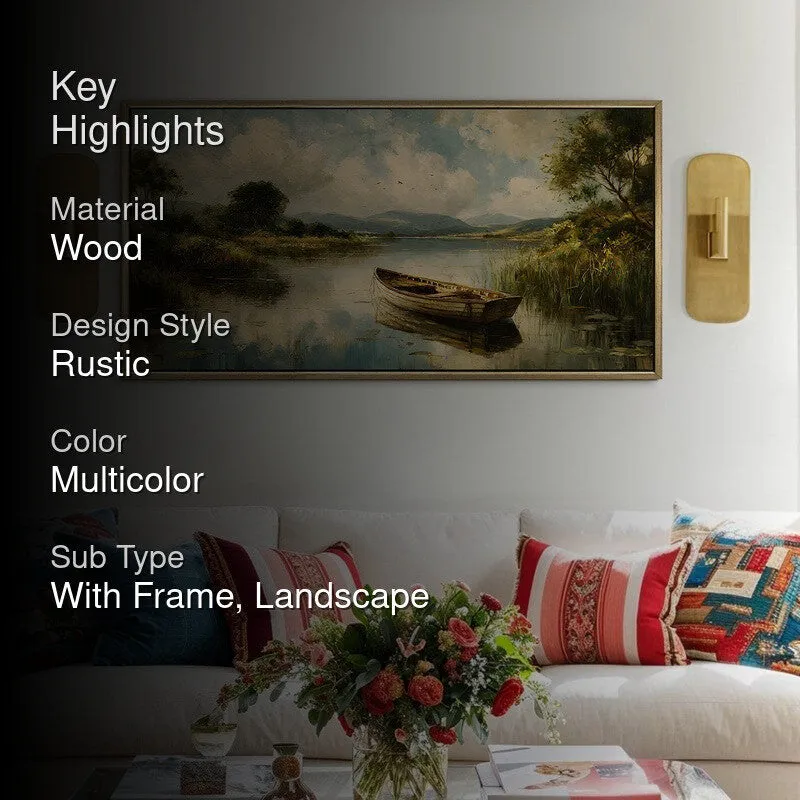 Vintage Serenity Boat Scene Wall Art media 2