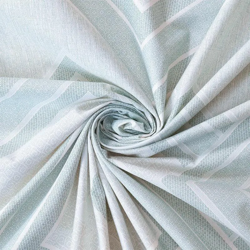 Neinia Printed Reversible Cotton Bedsheet (Green,Beige) - 170 TC media 6