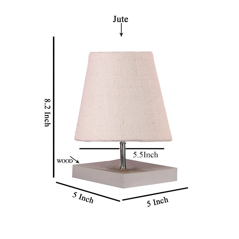 Alsa Jute Table Lamp - White media 5