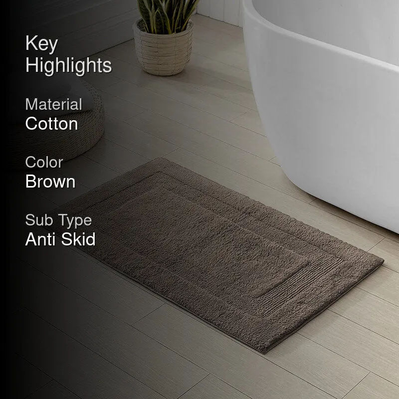 Paris Luxe Reversible Bath Mat - Light Brown media 2