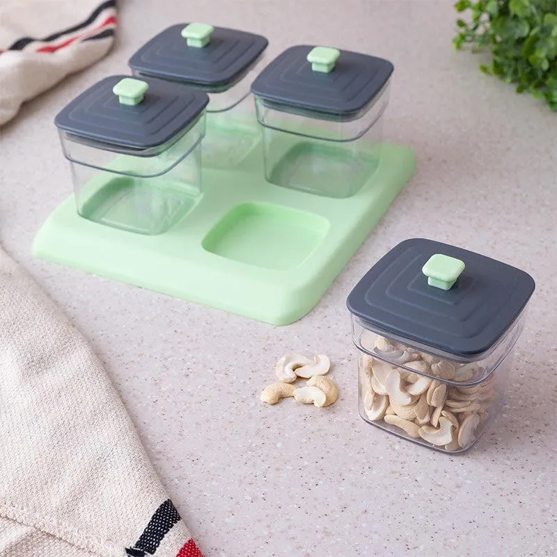 Swift Stack Mint Storage Container With Tray (250 mL Each) - Five Piece Set media 1