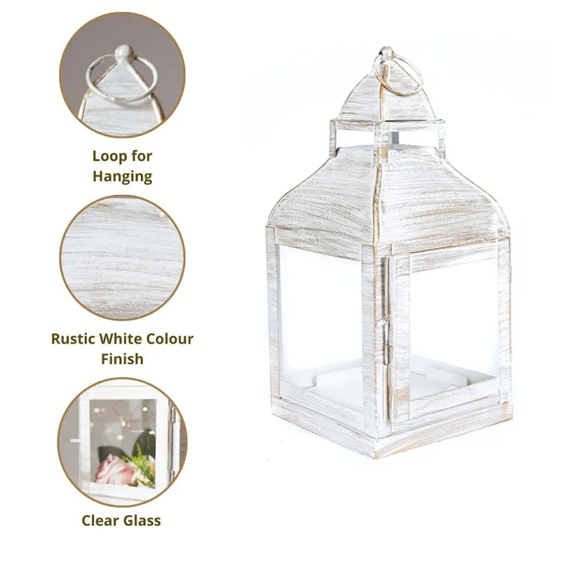 Vilara Lantern Tealight Candle Holder - White media 4