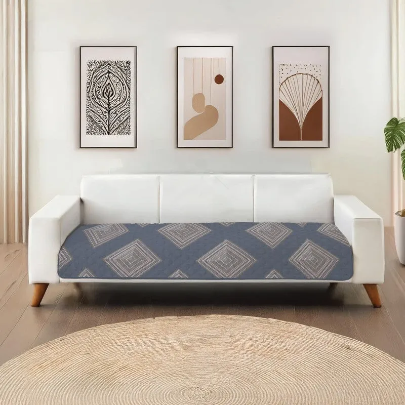 Urban Space Geo Chic Sofa Cover - Grey media 1