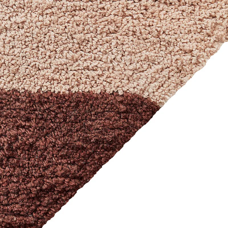 Plush Stripe Tufted Cotton Area Rug - Brown media 4