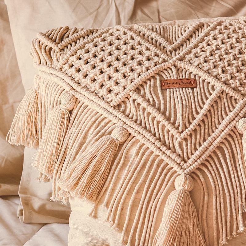Reily Boho Handcrafted Macrame Cushion Cover media 5