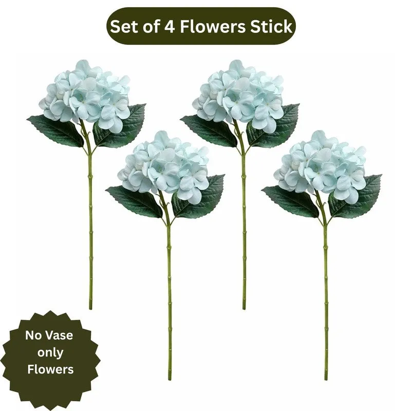 BlueHydra Polyester Artificial Flower - Set Of Four media 3