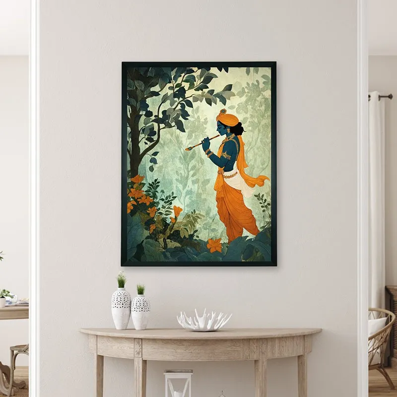 Vana Gopala Wall Art With Resin Frame media 4