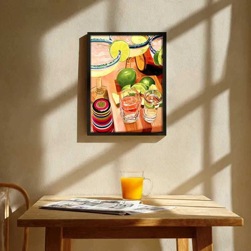 MocktailPrep Archival Canvas Wall Art - Black media 1