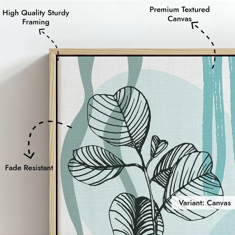 Verdant Melody Archival Canvas Wall Art - Natural Brown Frame media 6