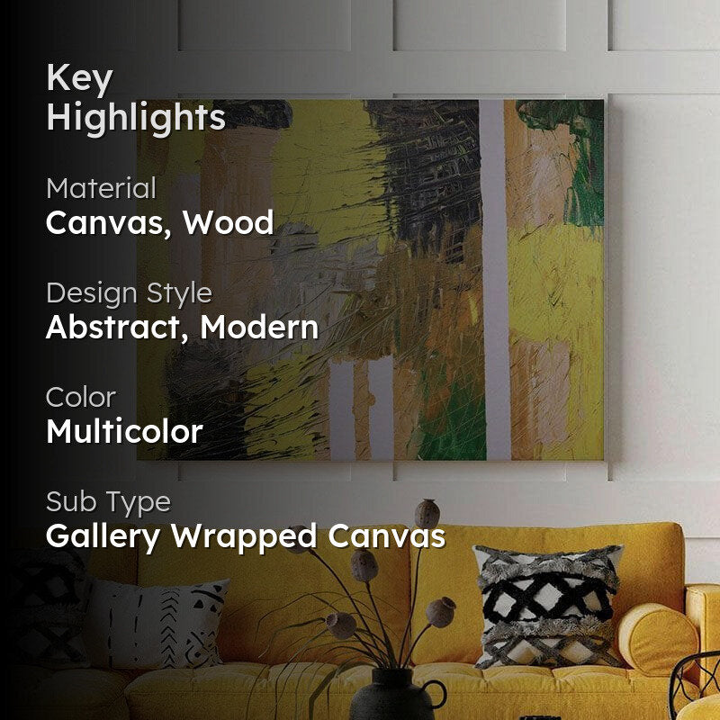 Spring Abstract Canvas Painting - Gallery Wrap media 2