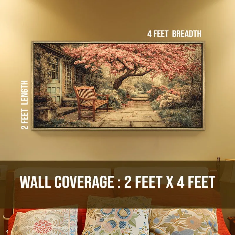 Vintage European Petal Tree Garden Seat Wall Art media 8